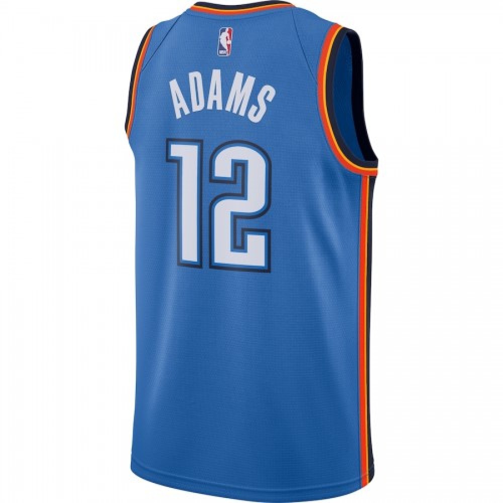 Men's Oklahoma City Thunder Steven Adams #12 Blue Swingman Jersey - Icon Edition-Pro Kit Vault | Brand New 26/27 Sports Jerseys